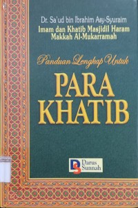 Image of Panduan Lengkap Untuk Para Khatib