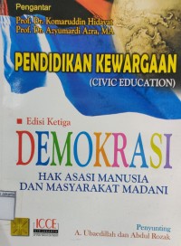 Image of Pendidikan Kewargaan Demokrasi Hak Asasi Manusia dan Masyarakat Madani