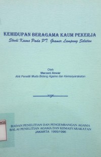 Image of Kehidupan beragama kaum pekerja