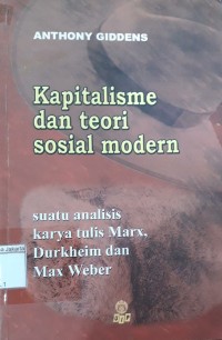 Image of Kapitalisme dan Teori Sosial Modern