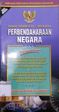 Image of Undang-Undang RI No. 1 Tahun 2004 Perbendaharaan Negara