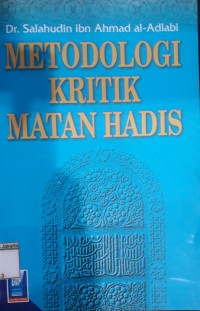 Image of Metodologi Kritik Matan Hadis