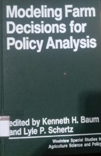 Image of Modeling Farm Decisions for Policy Analysis