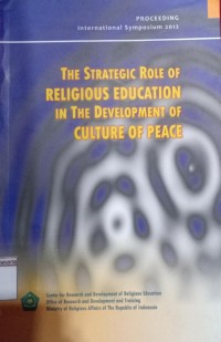 Image of The Strategic Role Of Religious Education In The Development Of Culture Of Peace