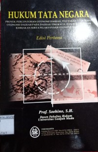 Image of Hukum Tata Negara Perkembangan Otonomi Daerah