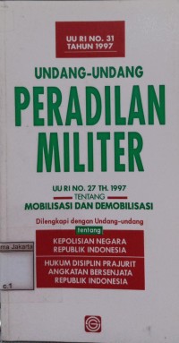 Image of Undang-Undang Peradilan Militer