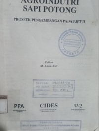 Image of Agroindutri sapi potong prospek pengembangan pada PJPT II