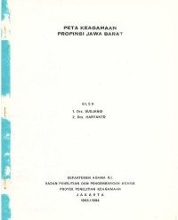Image of Peta keagamaan propinsi jawa barat