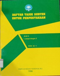 Image of Daftar Tajuk Subyek Untuk perpustakaan