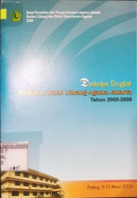 Image of Deskripsi Singkat Kegiatan Balai Litbang Agama Jakarta Tahun 2005 - 2008