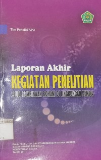 Laporan akhir kegiatan penelitian studi pembinaan rohani di lingkungan  pemda