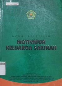 Image of Modul Pelatihan Motivator Keluarga Sakinah