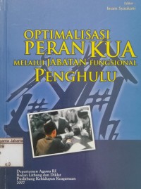 Image of Optimalisasi Peran KUA Melalui Jabatan Fungsional Penghulu